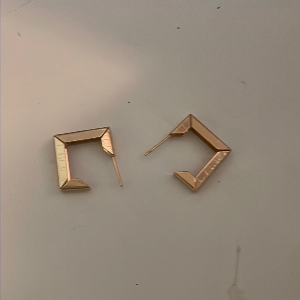 Geometric Gold Earrings